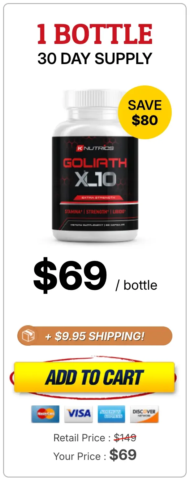 Goliath XL 10 Buy 1 Bottle