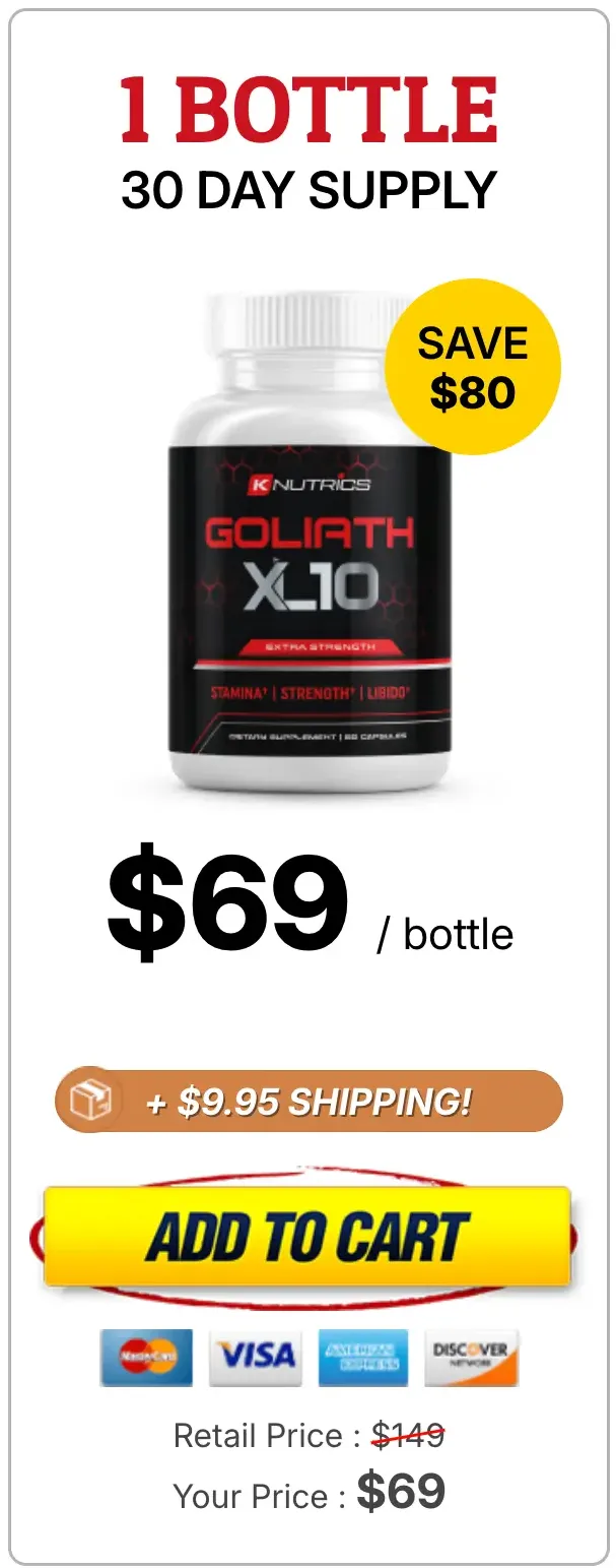 Goliath XL 10 Buy 1 Bottle